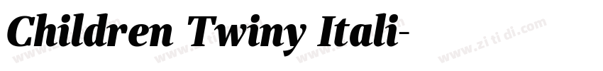 Children Twiny Itali字体转换